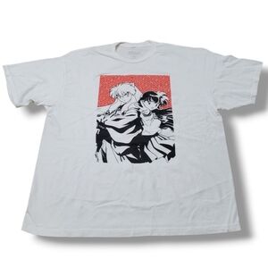 InuYasha T-Shirt Size XXL Inuyasha And Kagome T-Shirt Japanese Anime Graphic Tee